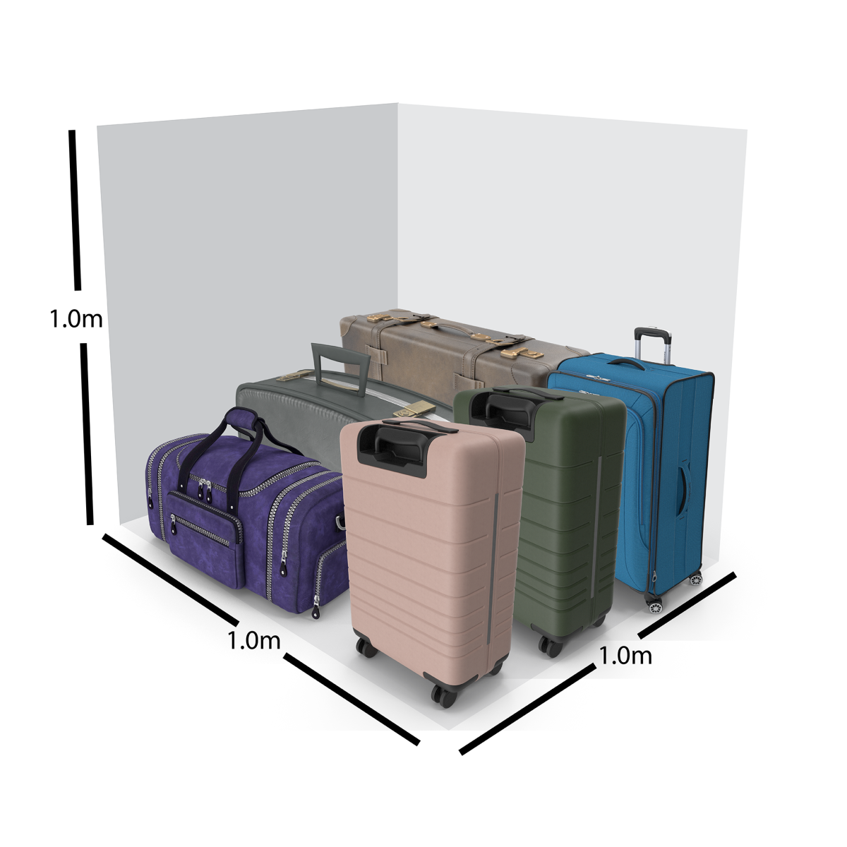 Suitcases in DBL Door