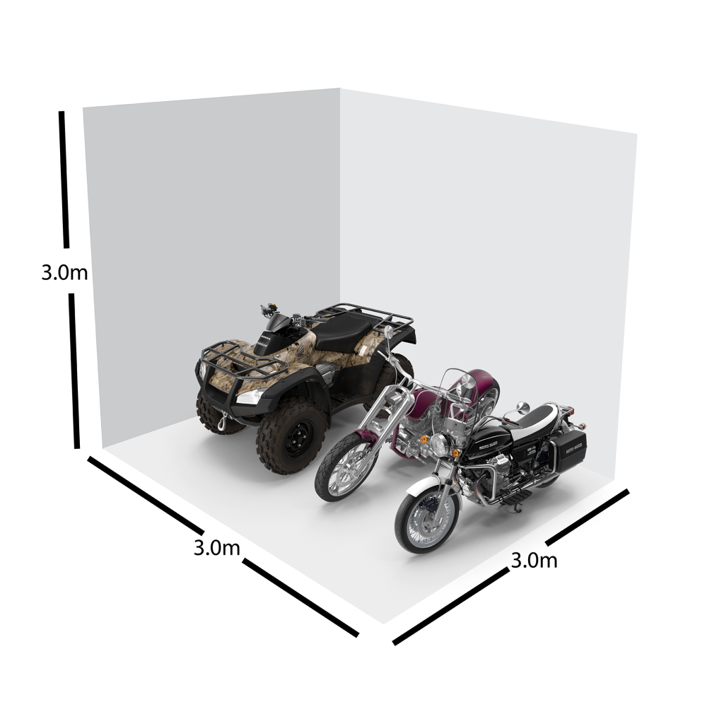 Two motor bikes and a quad bike