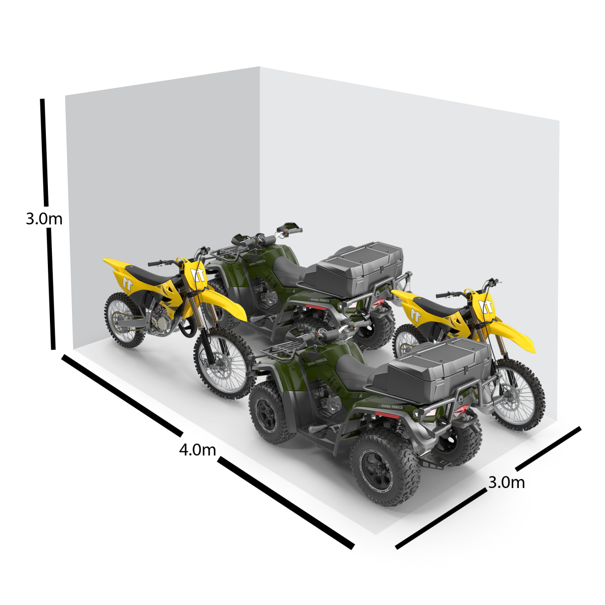 motorbikes and quadbikes