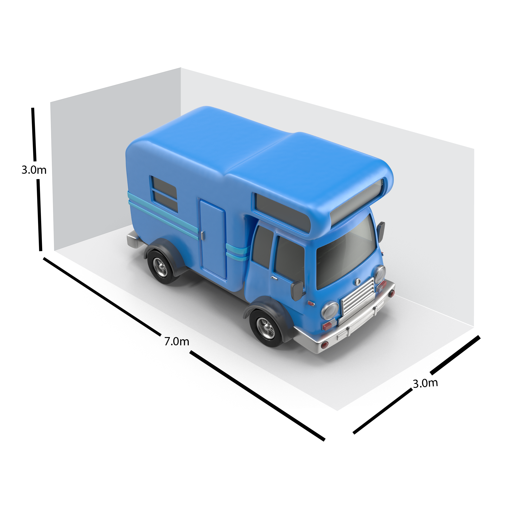 Blue trailer